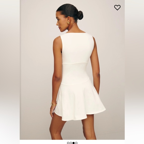 Reformation Mayve Mini Dress in size XS, Flor Di Latte (NWT) - Picture 3 of 6